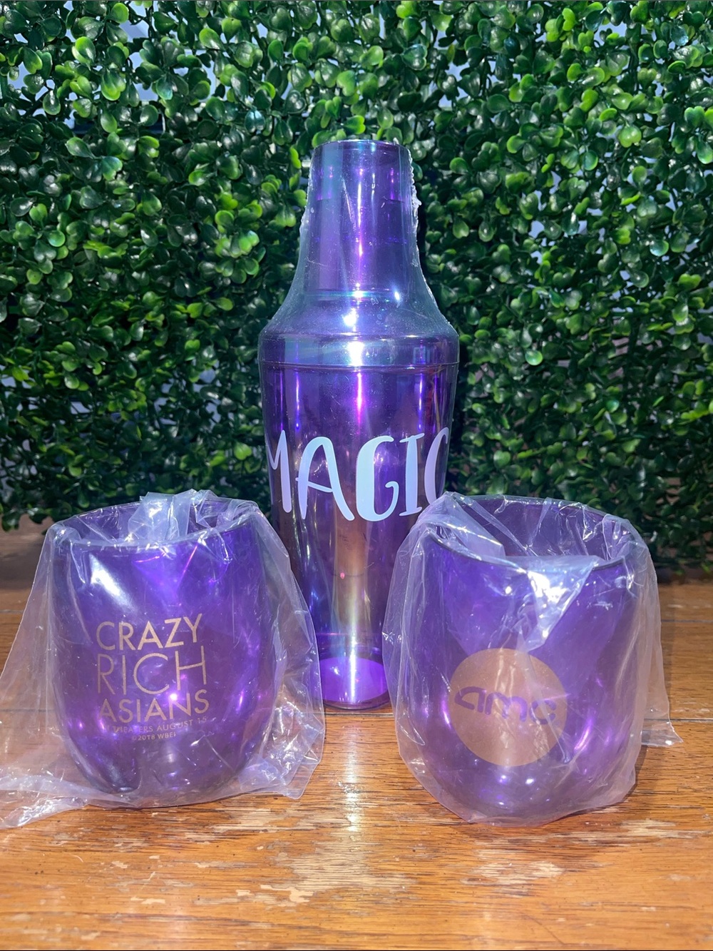 Magic Purple Party Cocktail Shaker & Tumbler Set